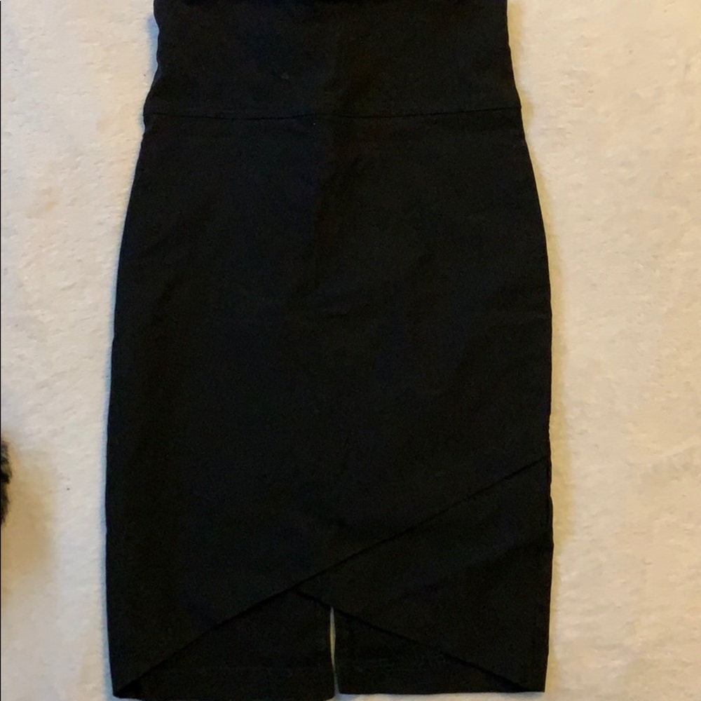 Women’s black midi pencil skirt